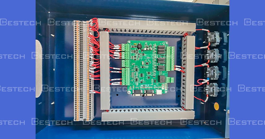 Car top communication box - Blue